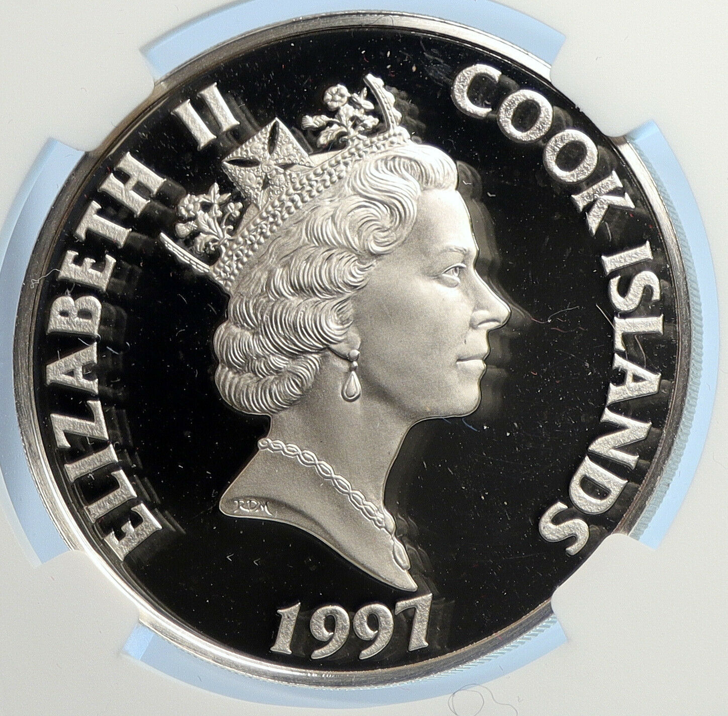 1997 COOK ISLANDS Charlemagne 8th Century PRF Silver 50 Dollars Coin NGC i107072