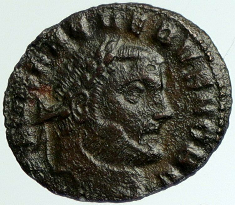 SEVERUS II 305AD Rare Quarter Follis Authentic Ancient Roman Coin GENIUS i102338