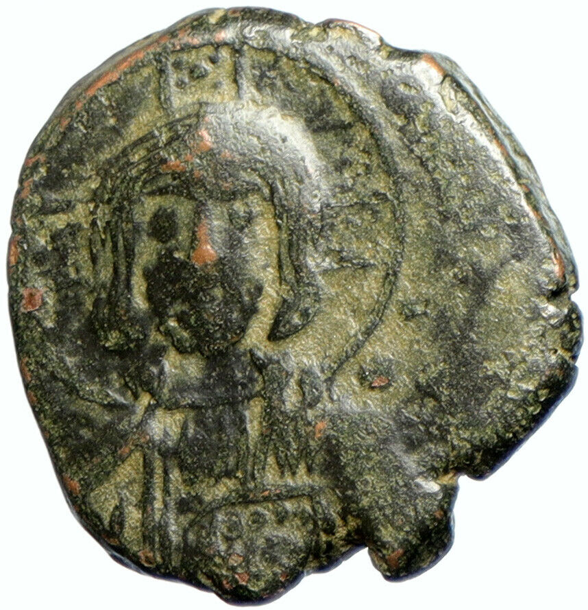 JESUS CHRIST Class A2 Anonymous Ancient 976AD OLD Byzantine Follis Coin i102332