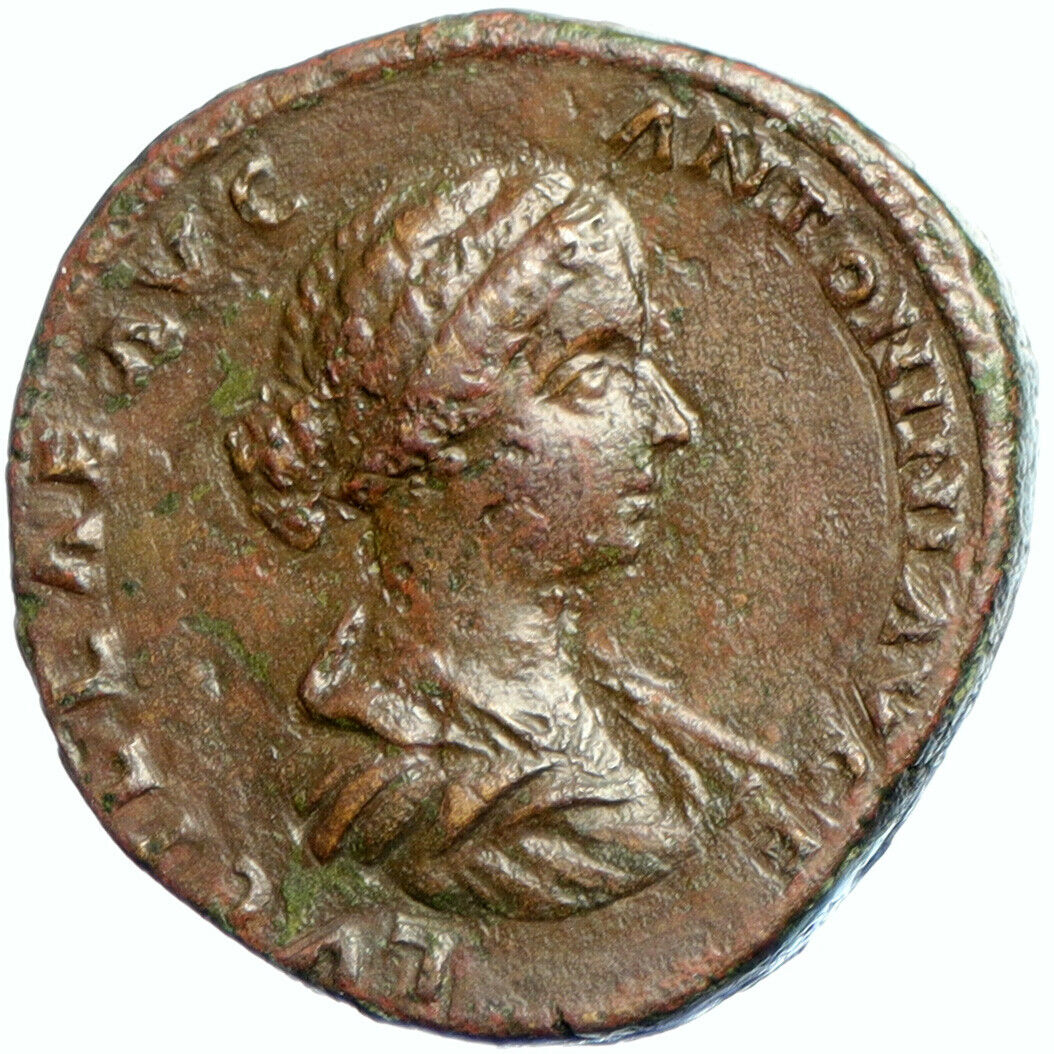 LUCILLA Lucius Verus Wife Marcus Aurelius Daughter SESTERTIUS Roman Coin i102330