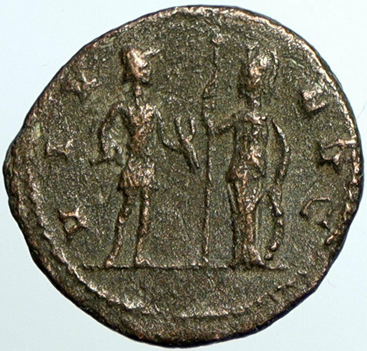 CLAUDIUS II Gothicus 268AD Authentic Ancient Roman Coin VULCAN & MINERVA i102441