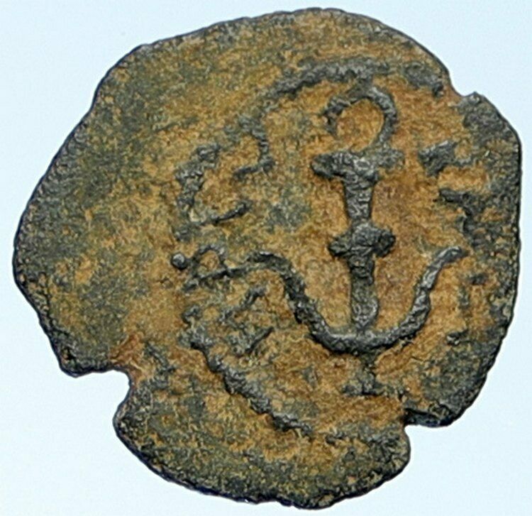 HEROD I the GREAT Jewish King Ancient Biblical OLD Jerusalem Coin ANCHOR i106909