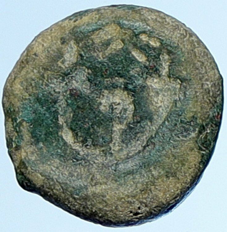 ALEXANDER JANNAEUS Biblical Jerusalem Ancient BROCKAGE ERROR Mite Coin i106946