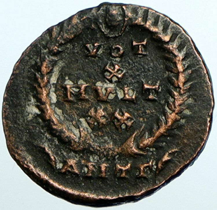 JULIAN II Apostate 361AD Authentic Genuine Ancient OLD Roman Coin WREATH i102432