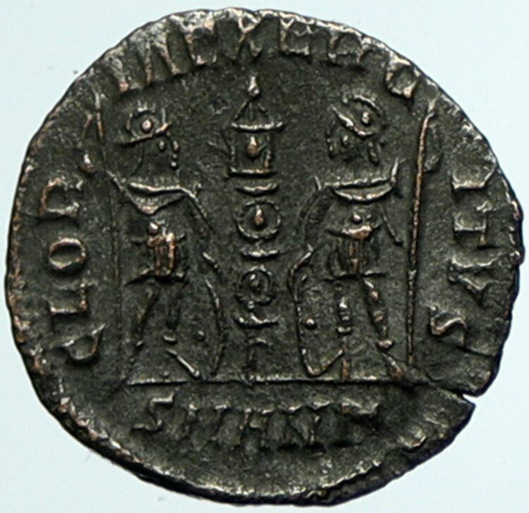 CONSTANTINE I the Great Authentic Ancient Roman Coin WAR LEGION SOLDIERS i105023