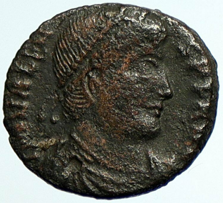 VALENS Genuine 364AD Rome Authentic Ancient OLD Roman Coin VICTORY Angel i105031