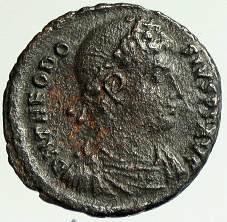 THEODOSIUS I the GREAT 379AD Antique Ancient Roman Coin Constantinopolis i105064