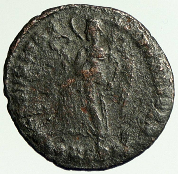 VALENS Genuine 364AD Rome Authentic Ancient OLD Roman Coin VICTORY Angel i105056