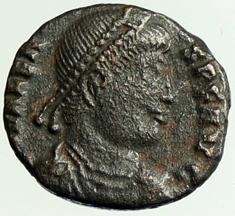 VALENS Genuine 367AD Rome Authentic Ancient OLD Roman Coin VICTORY Angel i105060