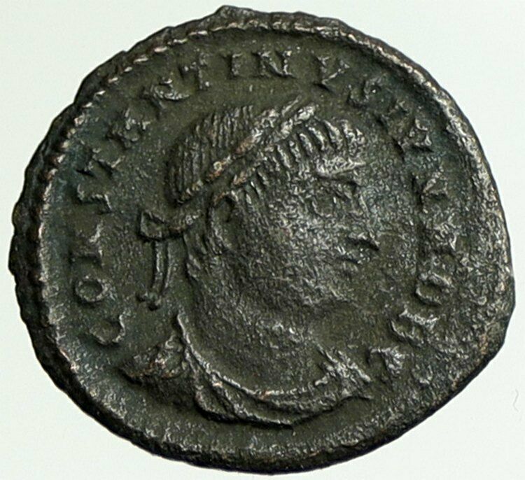 CONSTANTIUS II Constantine the Great Son Roman Coin WAR LEGION SOLDIERS i105049