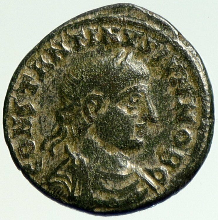 CONSTANTINE II Jr Son of the Great 327AD Ancient Roman Coin LEGION GATE i104277