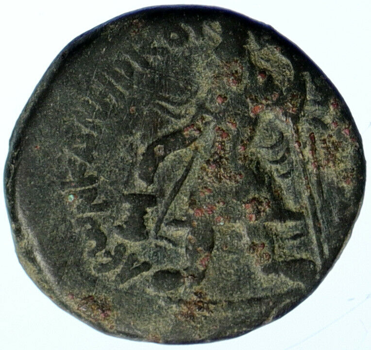 KANISHA I of Kushan Empire North INDIA Ancient ANTIQUE Greek Coin HELIOS i102852