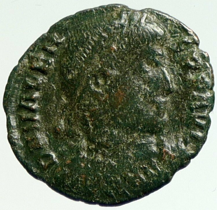 VALENS Genuine 364AD Rome Authentic Ancient OLD Roman Coin VICTORY Angel i104274