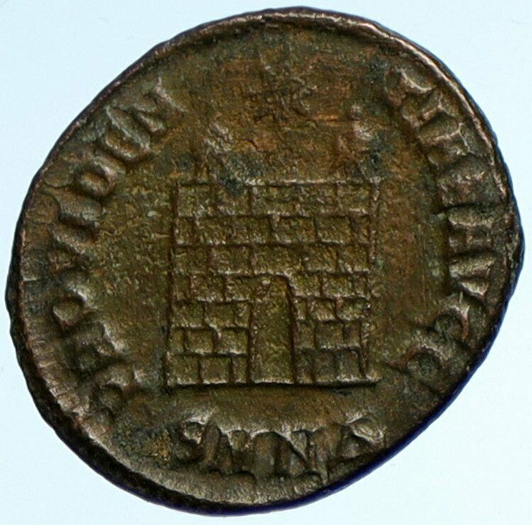 CONSTANTINE I the GREAT Authentic Ancient Roman Coin LEGION CAMP GATE i102856