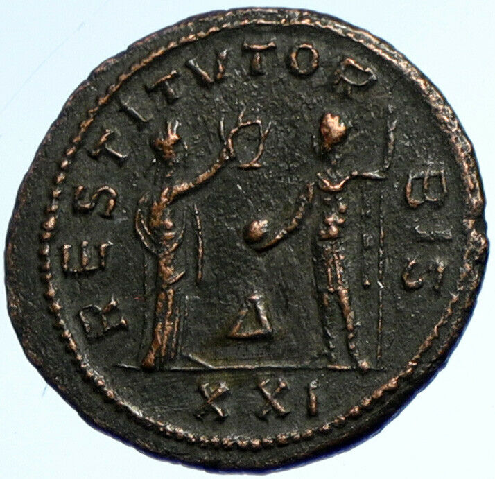 PROBUS Authentic Ancient Original OLD Genuine Roman Coin PRESENTED GLOBE i102860