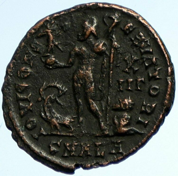 LICINIUS I Authentic Ancient 321AD ALEXANDRIA Roman Coin JUPITER EAGLE i102859