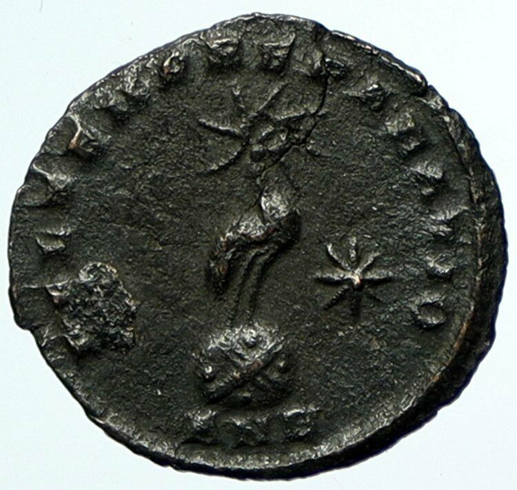 CONSTANTIUS GALLUS Authentic Ancient 351 AD Roman Coin PHOENIX on GLOBE i105035