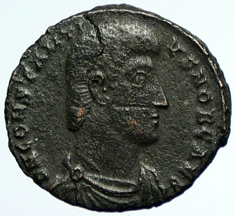 CONSTANTIUS GALLUS Authentic Ancient 351 AD Roman Coin PHOENIX on GLOBE i105035