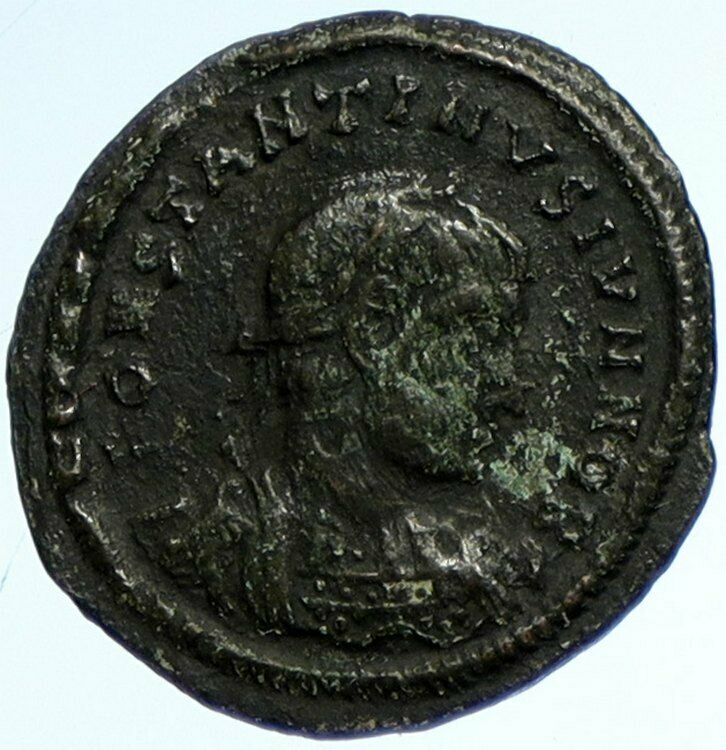 CONSTANTIUS II Constantine the Great Son Roman Coin WAR LEGION SOLDIERS i102864