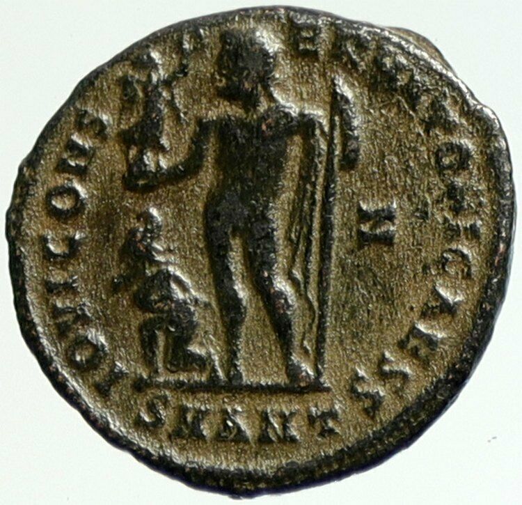 CONSTANTINE II Jr Son of the Great Ancient Roman Coin ZEUS GLOBE VICTORY i104270