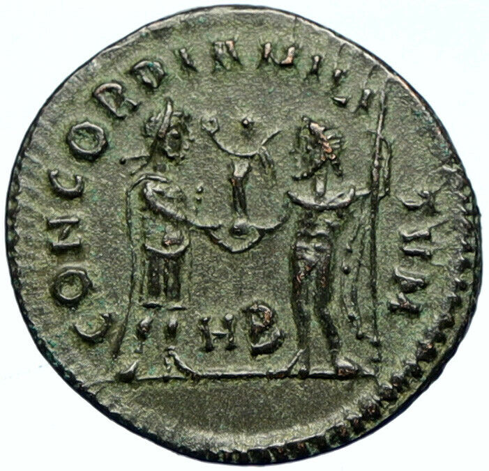 DIOCLETIAN 295AD Authentic Genuine Ancient OLD Roman Coin JUPITER ZEUS i102720