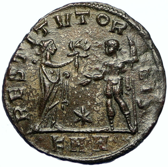 AURELIAN Wreath from Woman 274 AD Rare Ancient ANTIQUE OLD Roman Coin i102727