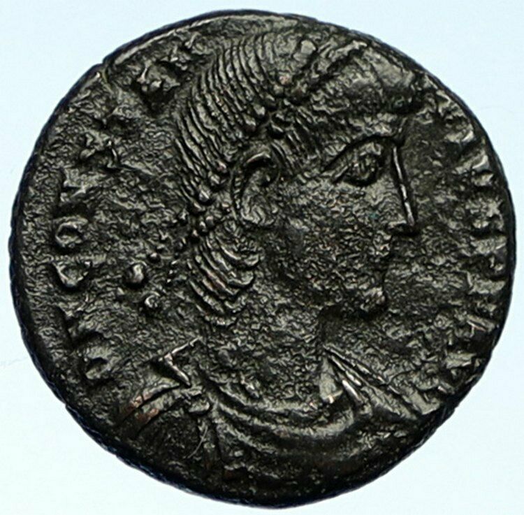 CONSTANTIUS II 348AD Cyzicus Authentic Ancient OLD Roman Coin PHOENIX i102728