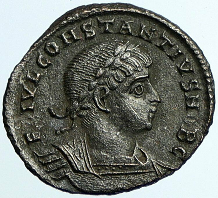 DELMATIUS DALMATIUS Roman Caesar Ancient Roman Coin WAR LEGION SOLDIERS i105401