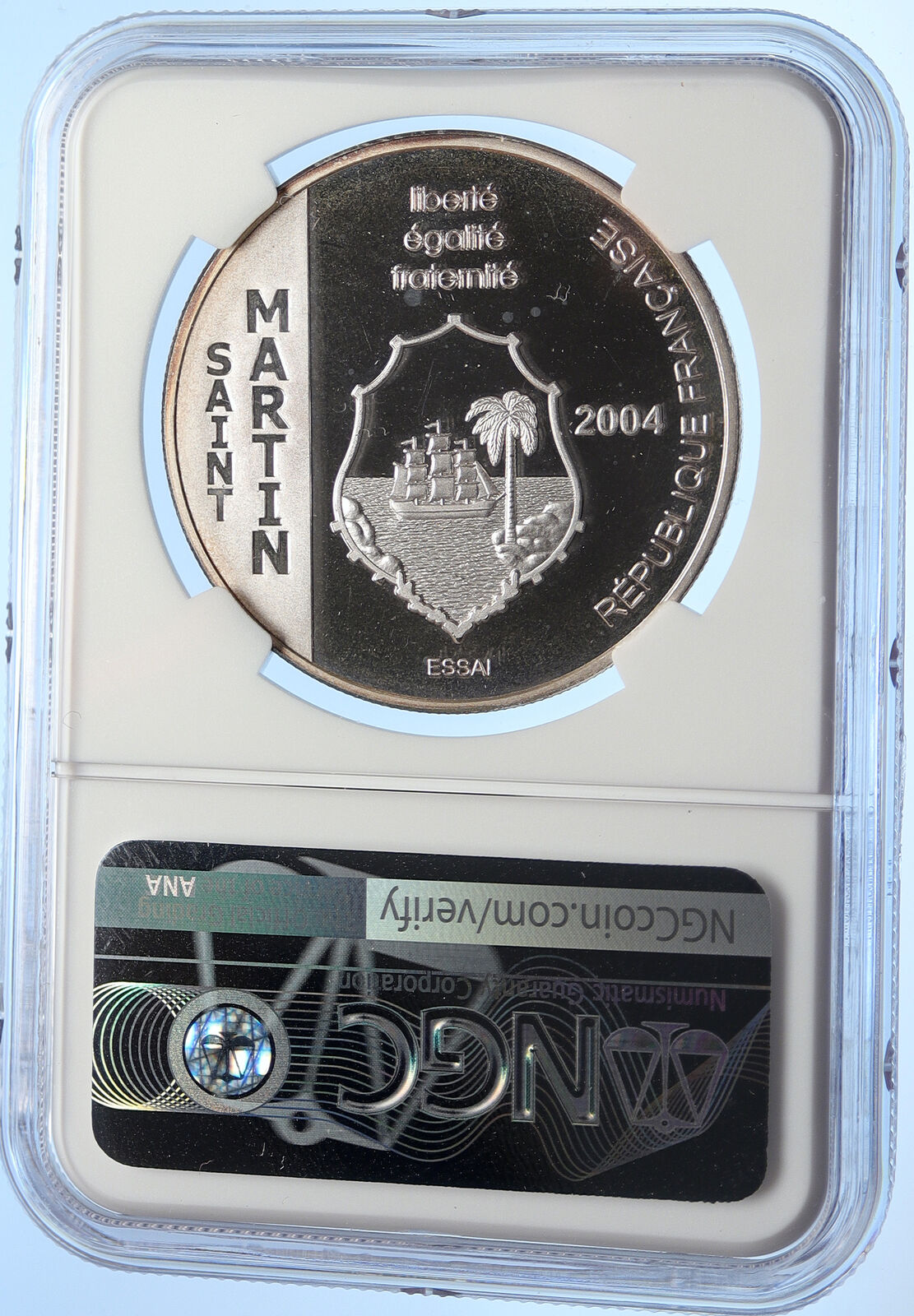 2004 FRANCE Saint Martin VILLE DE PARIS Proof Silver 1 1/2 Euro Coin NGC i106295