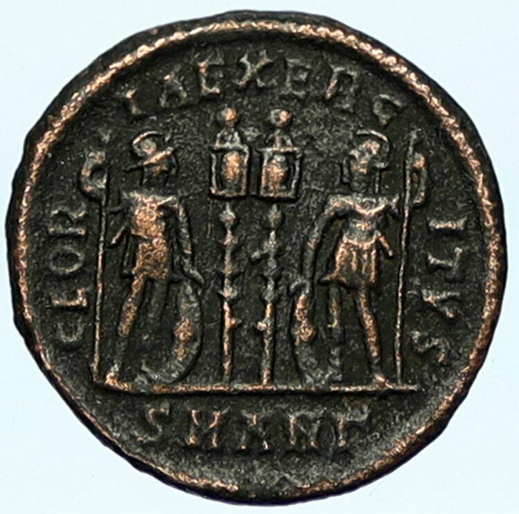 CONSTANTINE I the Great Authentic Ancient Roman Coin WAR LEGION SOLDIERS i102866