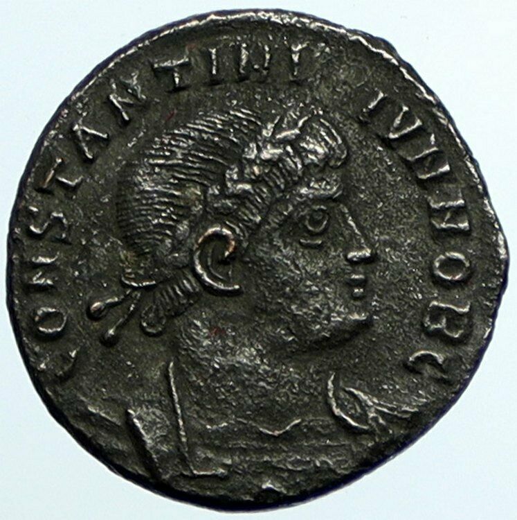 CONSTANTINE II son of the Great Ancient Roman Coin WAR LEGION SOLDIERS i105412