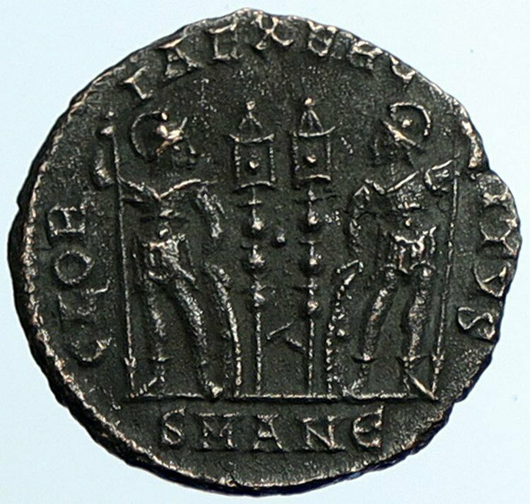 CONSTANTINE II son of the Great Ancient Roman Coin LEGION WAR SOLDIERS i105421