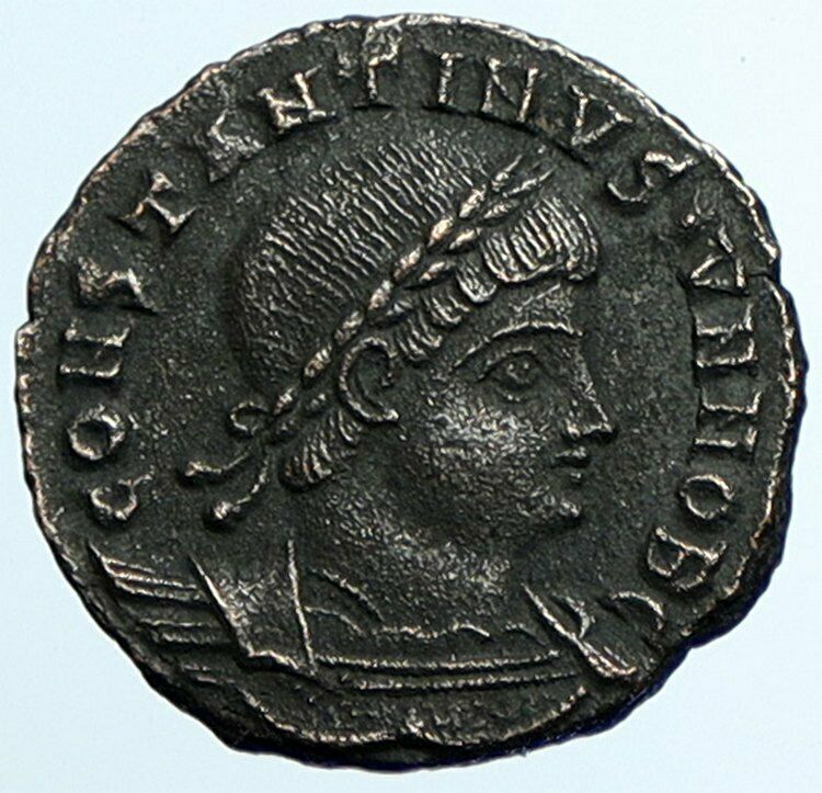 CONSTANTINE II son of the Great Ancient Roman Coin LEGION WAR SOLDIERS i105421