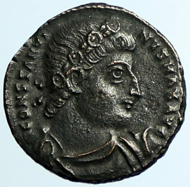 CONSTANTINE I the Great Authentic Ancient Roman Coin WAR LEGION SOLDIERS i105426