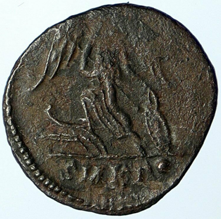 CONSTANTINE I the GREAT Founds Constantinople ANCIENT Roman Coin GALLEY i105432