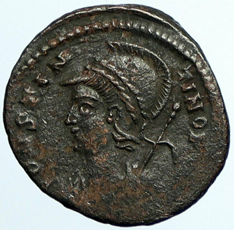 CONSTANTINE I the GREAT Founds Constantinople ANCIENT Roman Coin GALLEY i105432