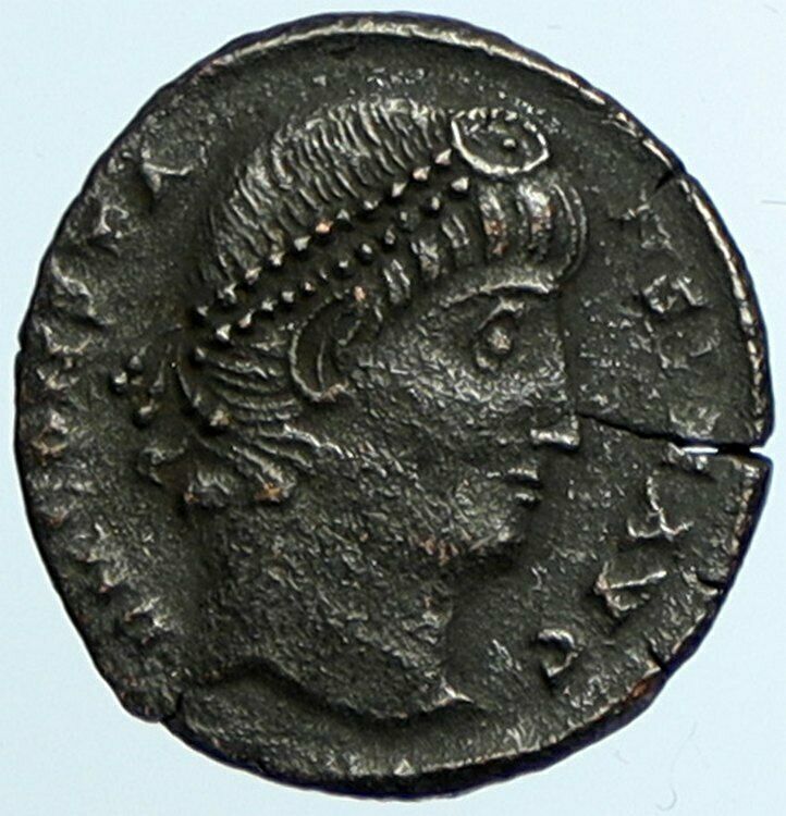 CONSTANS Authentic Ancient Original 347AD Roman Coin of ANTIOCH w VOT XV i105449