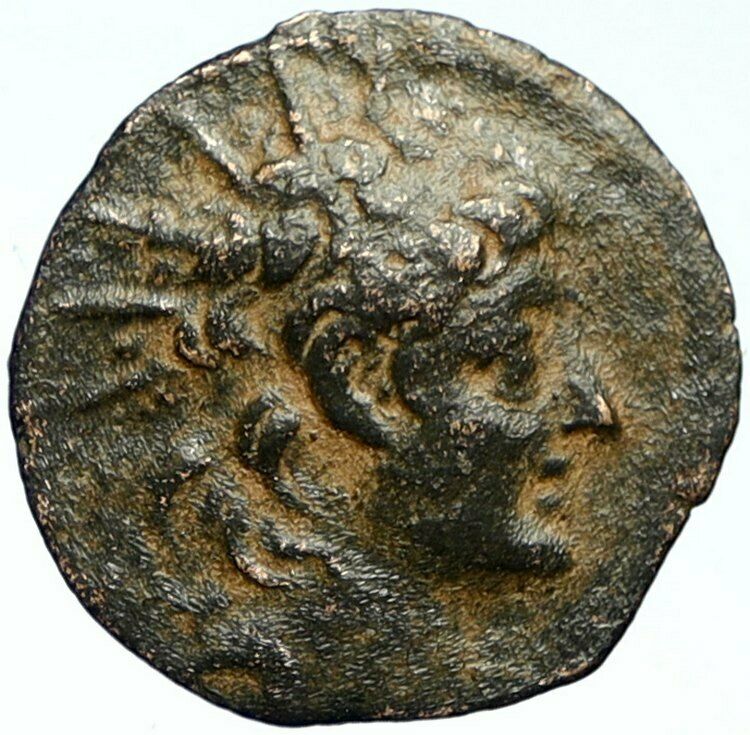 ALEXANDER II ZABINAS Seleukid Genuine Ancient OLD Greek Coin CORNUCOPIA i102740