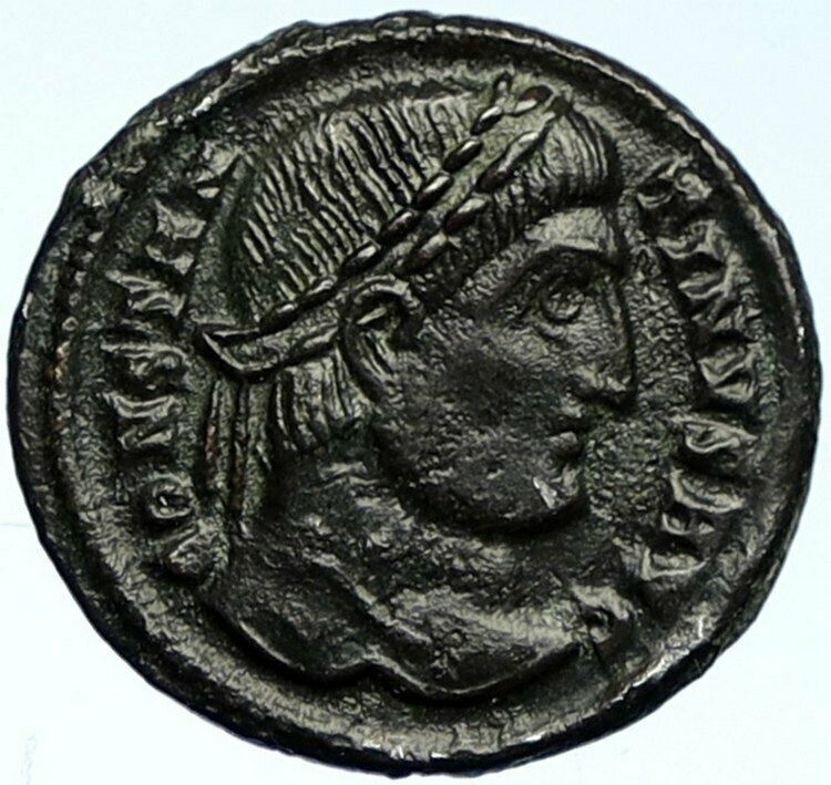 CONSTANTINE I the GREAT Authentic Antique Ancient OLD Roman Coin WREATH i102735