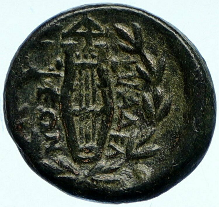 PHILADELPHIA in LYDIA 2-1cBC Authentic Ancient Greek Coin ZEUS & LYRE i102686