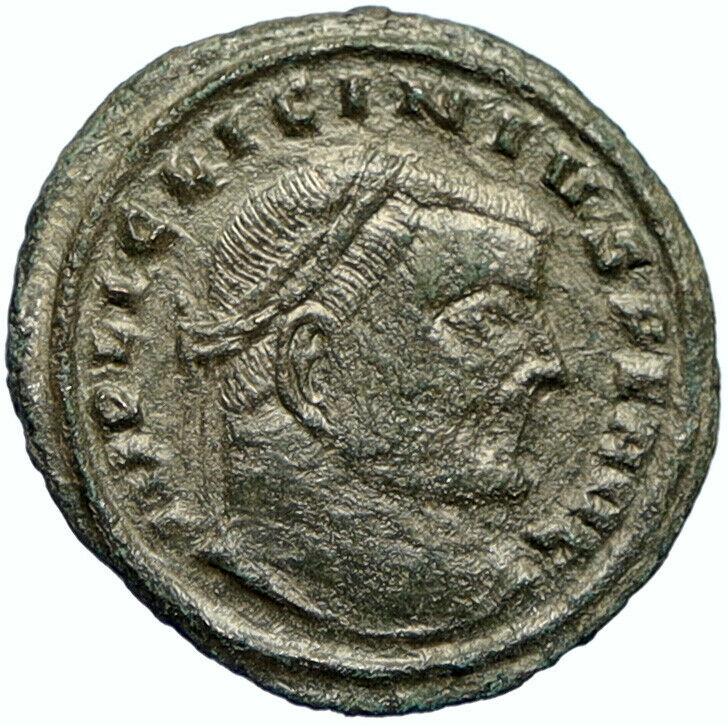 LICINIUS I Authentic Ancient 315AD Original OLD Roman Coin JUPITER EAGLE i102741