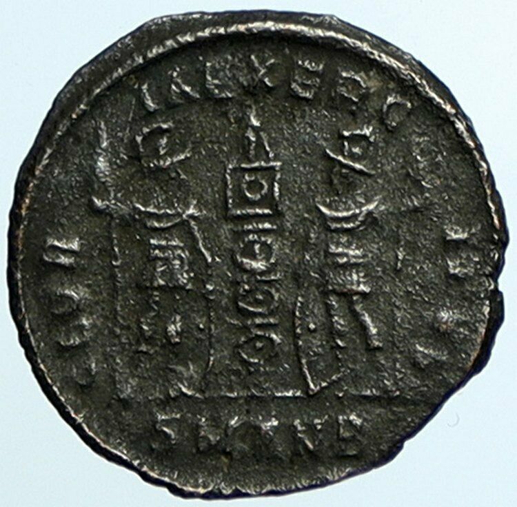 CONSTANTINE I the Great Authentic Ancient Roman Coin WAR LEGION SOLDIERS i105447