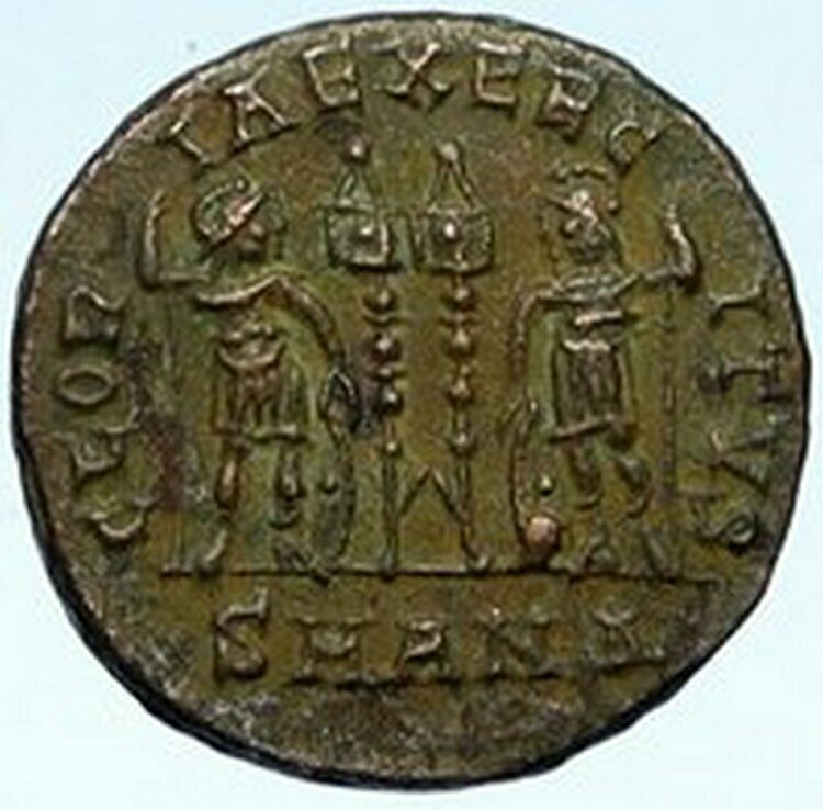 CONSTANTINE I the Great Authentic Ancient Roman Coin WAR LEGION SOLDIERS i102820