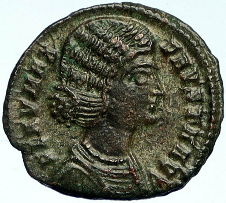 FAUSTA - CONSTANTINE I the GREAT Wife 325AD Authentic Ancient Roman Coin i102694