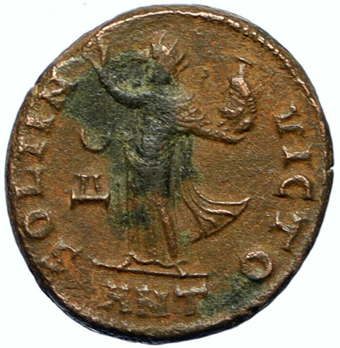 MAXIMINUS II Daia Authentic Ancient 305AD Antioch Roman Coin SOL SERAPIS i102821