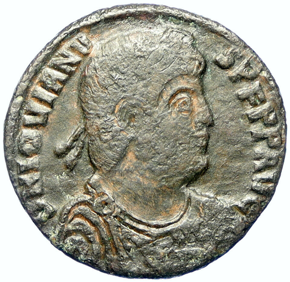 JOVIAN Authentic Ancient 363AD Genuine Original Roman Coin VICTORY ANGEL i100980