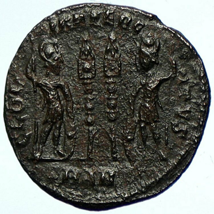 CONSTANTINE I the Great Authentic Ancient Roman Coin WAR LEGION SOLDIERS i100987