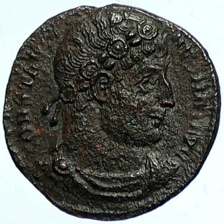 CONSTANTINE I the Great Authentic Ancient Roman Coin WAR LEGION SOLDIERS i100987