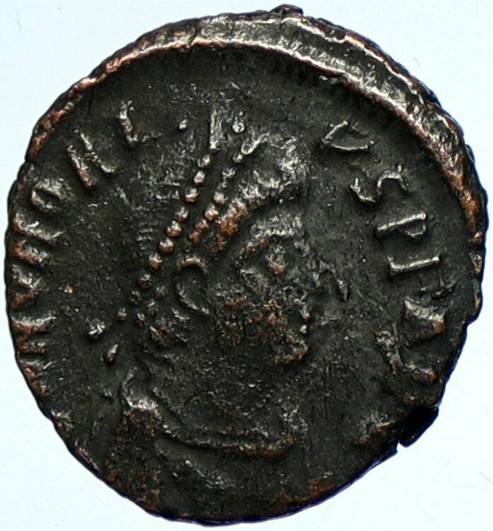 HONORIUS crowned by Victory 395AD Antioch Authentic Ancient Roman Coin i100982