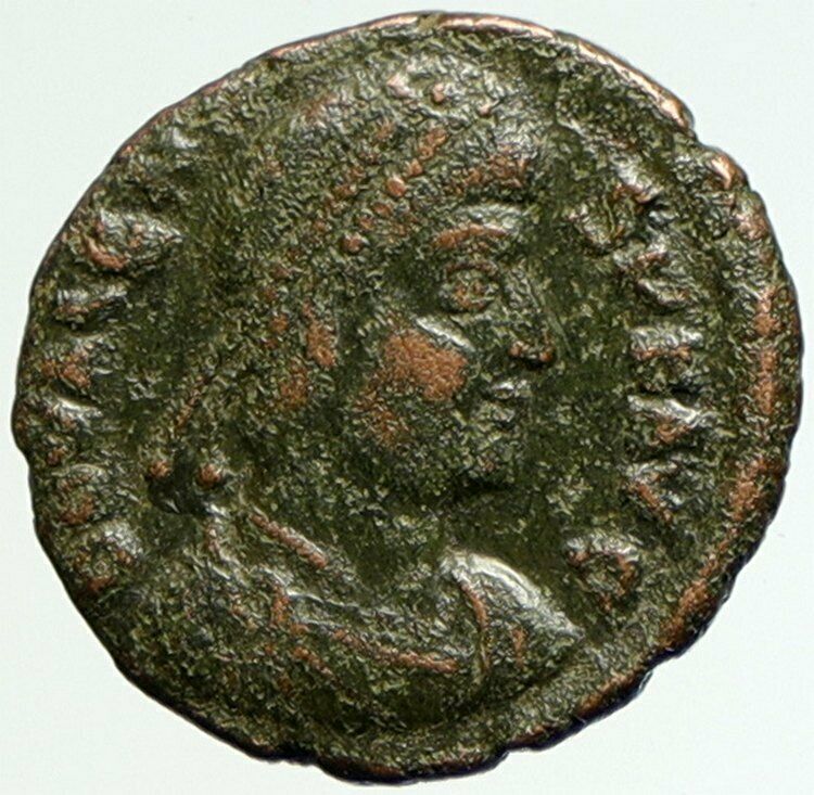 VALENS Genuine 367AD Rome Authentic Ancient OLD Roman Coin VICTORY Angel i104355